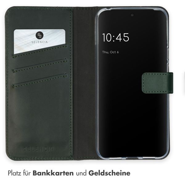Selencia Echtleder Klapphülle Google Pixel 8 - Grün