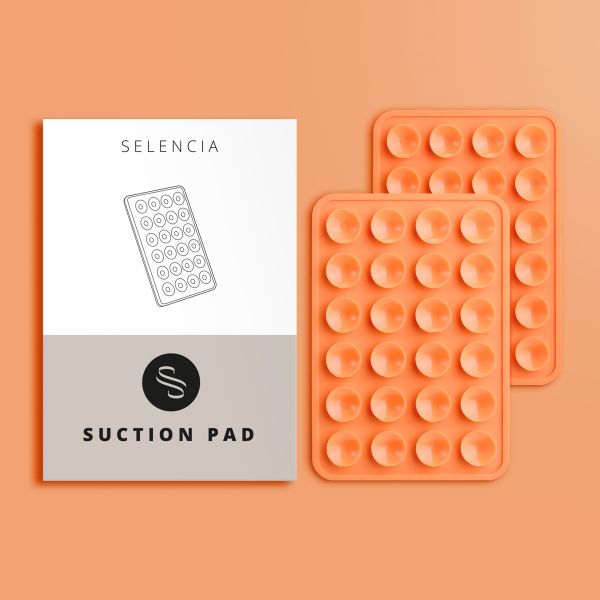 Selencia ﻿2er-Pack Telefonhalter Saugnapf - Orange