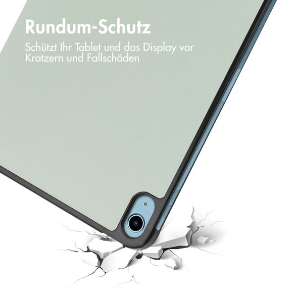 imoshion Trifold Klapphülle Apple iPad 11 (2025) 11 Zoll A16 / iPad 10 (2022) 10.9 Zoll - Hellgrün