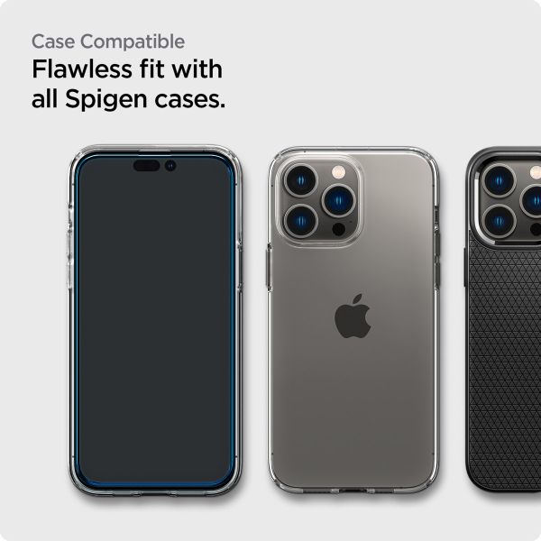 Spigen GLAStR Fit Displayschutzfolie 2er-Pack + Applicator Apple iPhone 14 Pro