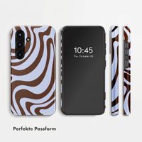 Selencia Vivid Back Cover Samsung Galaxy S25 FE - Dream Swirl Chocolate