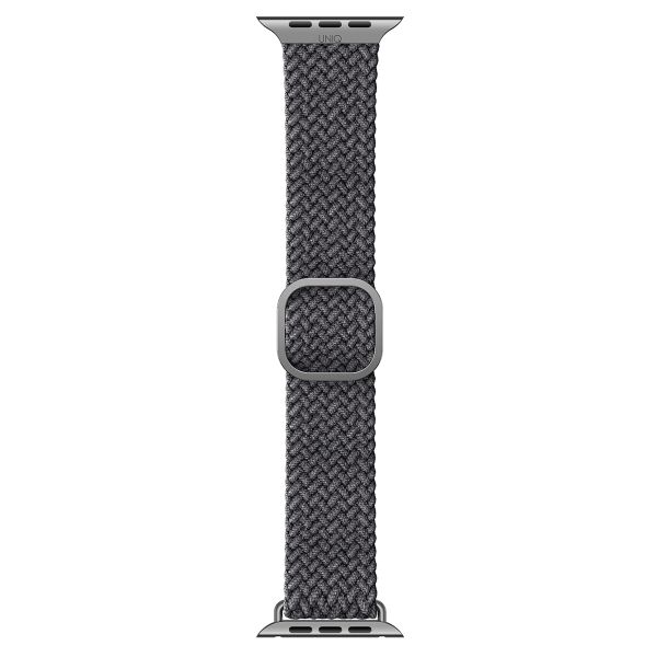 Uniq Aspen Geflochtenes Armband für das  Apple Watch Series 1 t/m 11 / SE / Ultra (44/45/46/49 mm) - Granite Grey