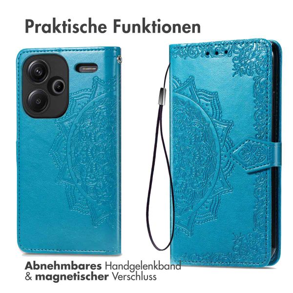 imoshion Mandala Klapphülle Xiaomi Redmi Note 13 Pro Plus (5G) - Türkis