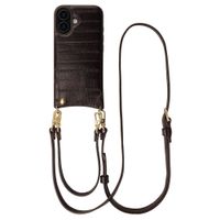 Selencia Nova Echtleder Backcover mit Kartenhalter Apple iPhone 17 - Dark Chocolate