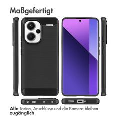 imoshion Brushed Back Cover Xiaomi Redmi Note 13 Pro Plus (5G) - Schwarz