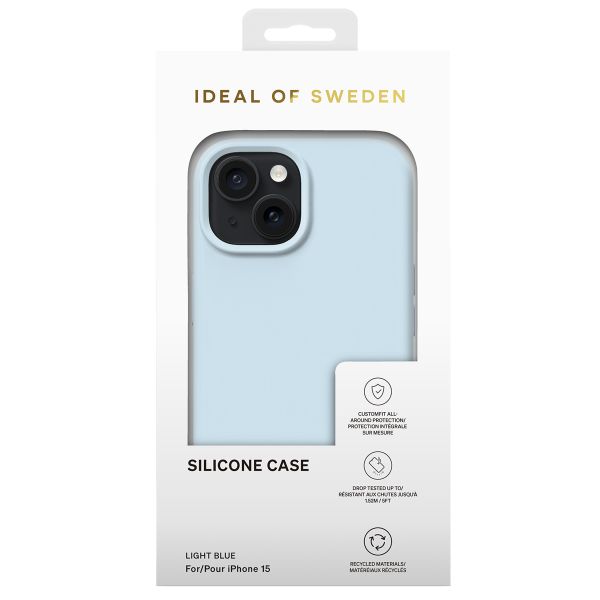 iDeal of Sweden Silikon Case für das iPhone 15 - Light Blue