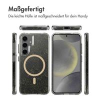 imoshion Klare Glitter Backcover mit MagSafe Samsung Galaxy S24 - Gold
