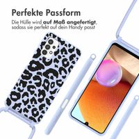 imoshion SilikonHülle design mit Band Samsung Galaxy A32 (4G) - Animal Lila