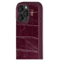 iDeal of Sweden MagSafe-Hülle aus veganem Leder Apple iPhone 16 Pro - Fine Wine Croco