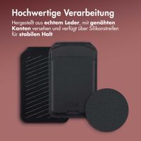 Accezz Leder-Wallet mit Standfunktion - Geeignet für MagSafe und Qi2 - Onyx Black