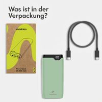imoshion Powerbank 20.000 mAh - 22,5W Schnellladegerät - USB-C / USB-A - Grün