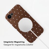 Selencia Vivid Rückabdeckung mit MagSafe Apple iPhone 17e / 16e - Happy Dots Chocolate