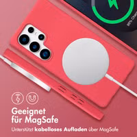 imoshion Color Backcover mit abnehmbarem Handykette und MagSafe Samsung Galaxy S25 Ultra - Red Raspberry