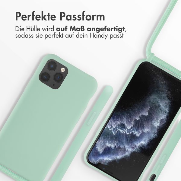 imoshion Silikonhülle mit Band für das iPhone 11 Pro - Mintgrün