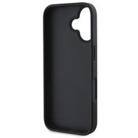 Guess 4G Metal Logo Back Cover für das iPhone 16 - Schwarz