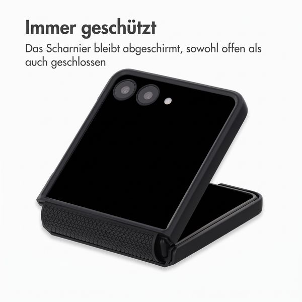 Accezz Grid Backcover Samsung Galaxy Z Flip 8 - Schwarz