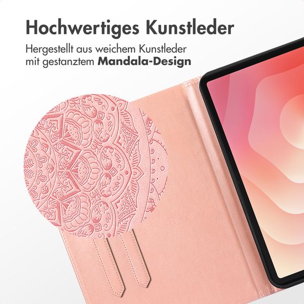 imoshion Mandala Klapphülle Samsung Galaxy Tab S11 Ultra - Rose Gold