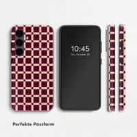 Selencia Vivid Rückabdeckung mit MagSafe Samsung Galaxy S24 - Check This Burgundy