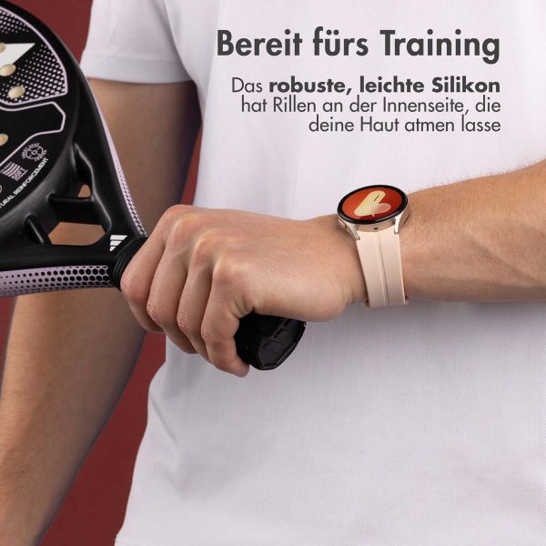 imoshion Silikonarmband für Samsung Galaxy Watch 4 / 5 / 6 / 7 (20 mm) - Rosa