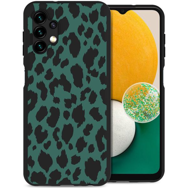 imoshion Design Hülle für das Samsung Galaxy A13 (5G) / A04s - Green Leopard