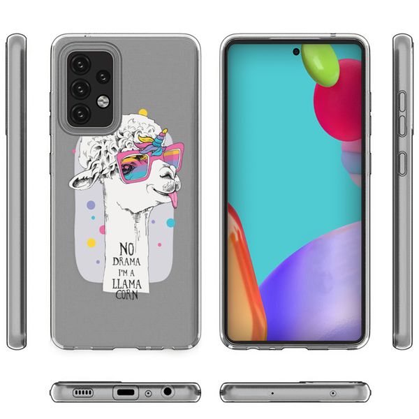 imoshion Design Hülle für das Samsung Galaxy A52(s) (5G/4G) - Lamacorn