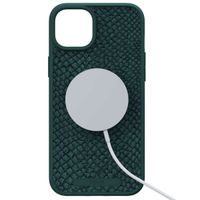 Njorð Collections Salmon Leather MagSafe Case für das iPhone 15 Plus - Green