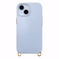 Selencia Rivièra Backcover mit MagSafe mit abnehmbaren Haken Apple iPhone 15 - Powder Blue