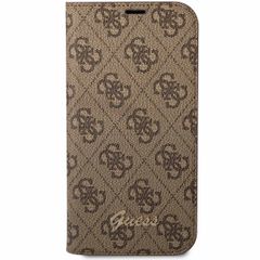Guess 4G Logo Klapphülle Apple iPhone 14 Pro - Braun