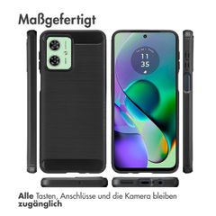 imoshion Brushed Back Cover Motorola Moto G54 - Schwarz