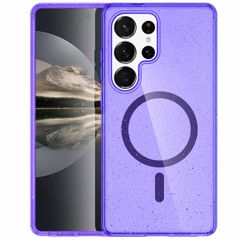 imoshion Sparkle Back Cover mit MagSafe Samsung Galaxy S25 Ultra - Glitzer Violett
