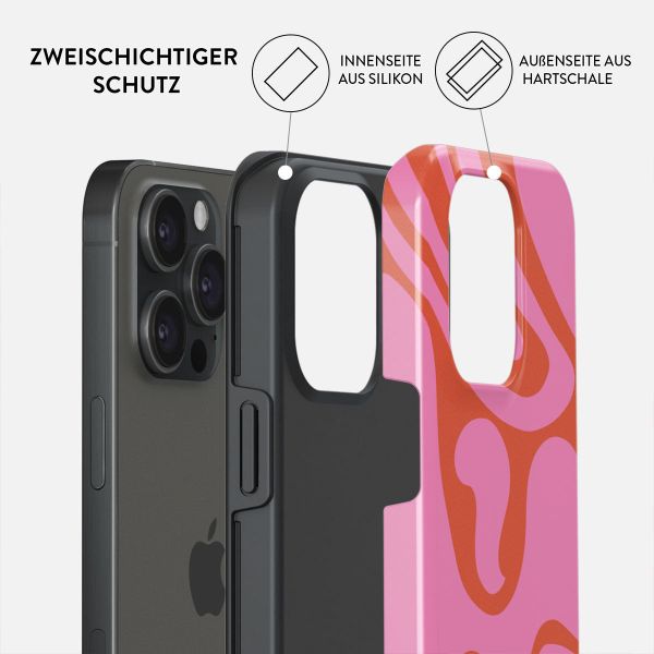 Burga Tough Back Cover für das Apple iPhone 15 Pro - Ride The Wave