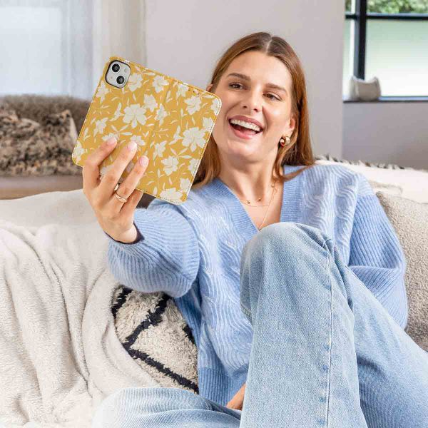 imoshion Design Klapphülle Samsung Galaxy S9 - Yellow Flowers