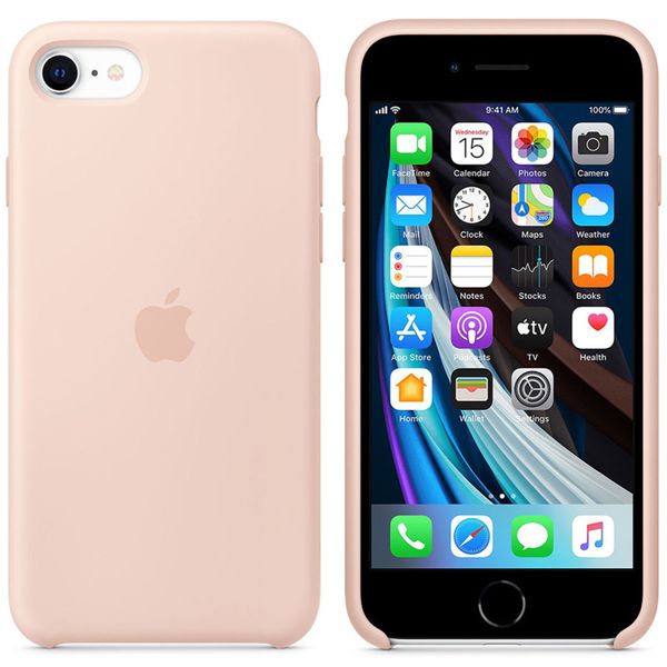Apple Silikon-Case für das Apple iPhone SE (2022 / 2020) - Pink Sand