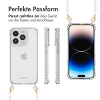 imoshion Back Cover mit Band + Armband iPhone 14 Pro Max - Perlen