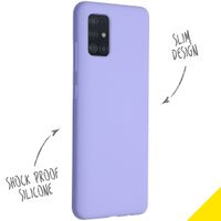 Accezz Liquid Silikoncase Samsung Galaxy A51 - Violett