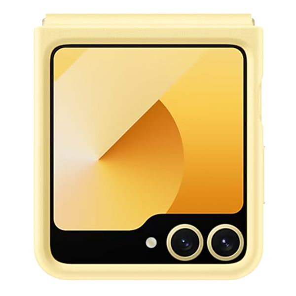 Samsung Original KindSuit Vegan Leather Case Samsung Galaxy Z Flip 6 / Flip 7 FE - Yellow