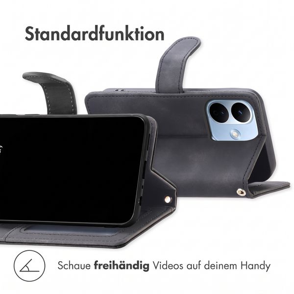 imoshion Klapphülle mit Kordel Xiaomi Redmi Note 17 Pro - Schwarz