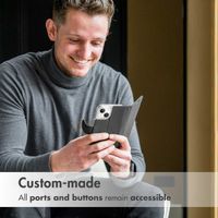Accezz Wallet TPU Klapphülle Apple iPhone 16 Pro - Schwarz