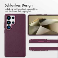 Accezz MagSafe Leather Backcover für das Samsung Galaxy S25 Ultra - Heath Purple