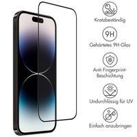 Accezz Full Cover Screen Protector aus gehärtetem Glas für das Apple iPhone 14 Pro / 15 / 16