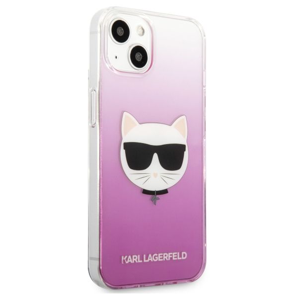 Karl Lagerfeld Hardcase Backcover Choupette für das iPhone 13 Mini - Rosa