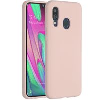 Accezz Liquid Silikoncase Samsung Galaxy A40 - Rosa