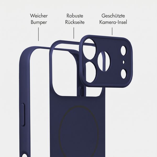 Accezz Grip Backcover mit MagSafe Apple iPhone 18 Pro Max / 17 Pro Max - Dunkelblau
