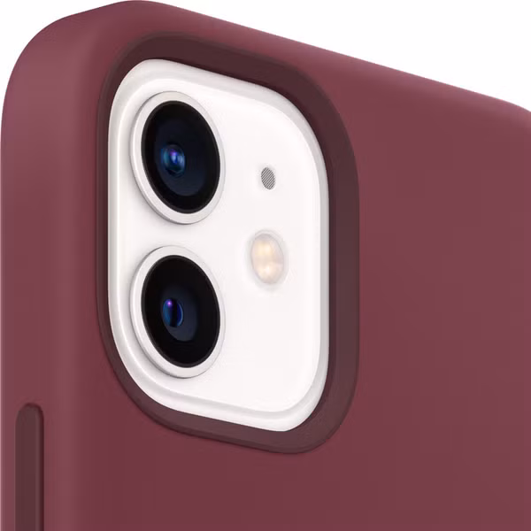 Apple Silikon-Case MagSafe Apple iPhone 12 Mini - Plum