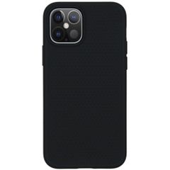 Spigen Liquid Air™ Backcover Apple iPhone 12 (Pro) - Schwarz