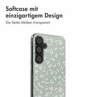 imoshion  Design Hülle für das Samsung Galaxy A55 - Smoke Green Flowers