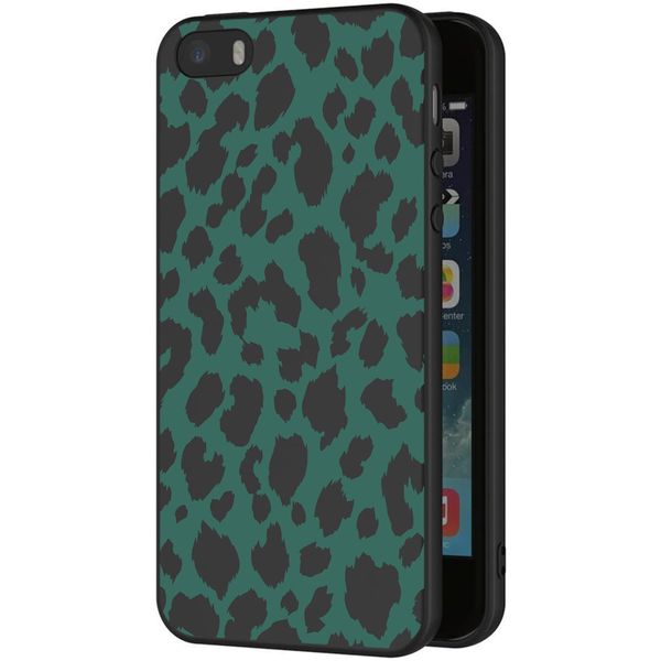 imoshion Design Hülle iPhone 5 / 5s / SE - Leopard - Grün / Schwarz