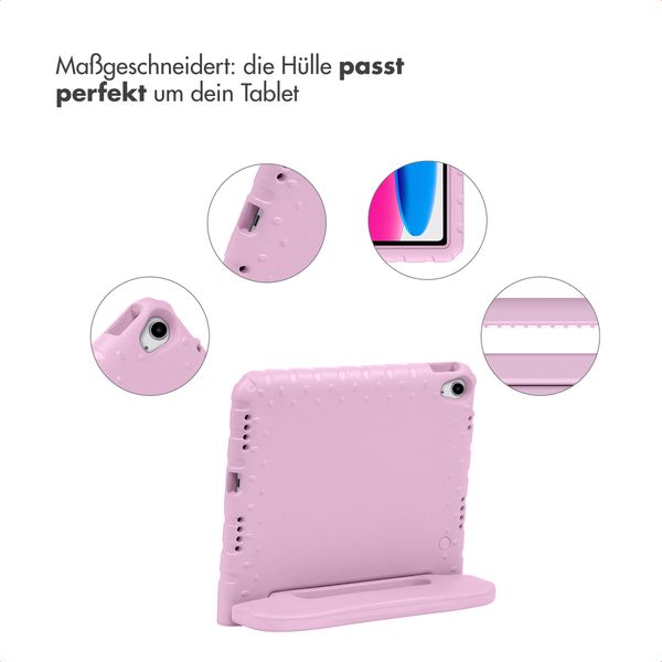 imoshion Schutzhülle mit Handgriff kindersicher Apple iPad 11 (2025) 11 Zoll A16 / iPad 10 (2022) 10.9 Zoll - Hellrosa