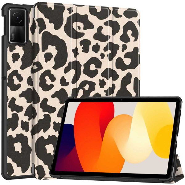 imoshion Design Trifold Klapphülle für das Xiaomi Redmi Pad SE - Leopard