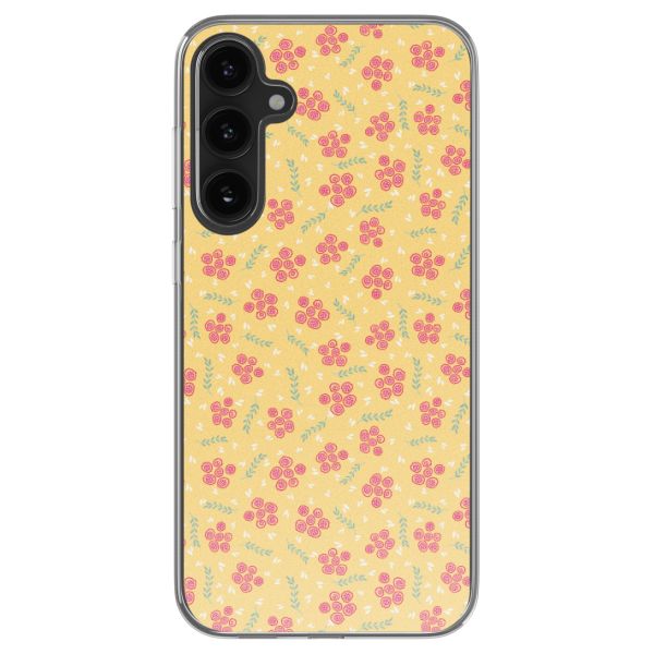 imoshion  Design Hülle für das Samsung Galaxy S23 FE - Sunny Yellow Petite Flowers